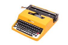 Olivetti Lettera 32 Yellow Vintage, Manual Typewriter, Serviced picture
