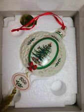 2006 Spode Annual Christmas Tree Ornament Danbury Mint Pierced Design W Box picture