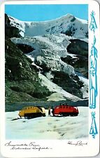 Snowmobile Tour Athabasca Glacier Columbia Icefields Vintage Postcard picture