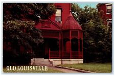 c1950 Old Louisville House Porch Steps Archetechtural Design Ground KY Postcard picture