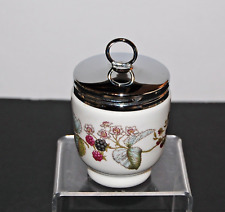Vintage Royal Worcester Porcelain Lavinia Single Egg Coddler Poacher Raspberries picture