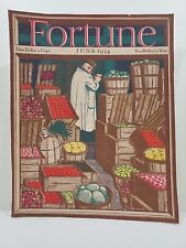 June, 1934 Fortune Magazine (Front Cover Only) Produce Market Fruits Vegetables picture