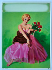 Stepping Out, Vintage 1959 Earl Moran 12x16.5 Pin-Up Print Beautiful Blonde picture