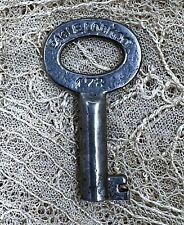 Vintage Eagle Lock Co. “178”, Small Open Barrel Cabinet Key, Original picture