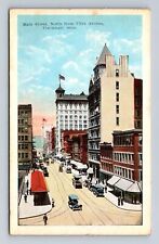 Cincinnati OH-Ohio, Main Street, Advertisement, Antique, Vintage Postcard picture