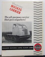1960s Bombardier Muskeg Carrier Snowmobile Specifications Sales Folder CANADIAN picture
