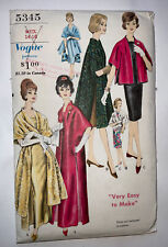 1960s Vintage Pattern Vogue 5345 Stole - Coat in Three Lengths Factory Fold picture
