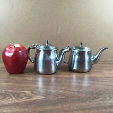 Vintage Small Hinged Pitchers 2 - Stainless Steel 18-8 Halco CT1 Korea and Japan picture