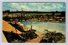 Houston TX-Texas, Famous Shamrock Hotel Swimming Pool, Antique Vintage Postcard picture