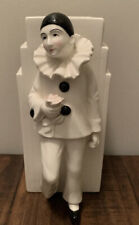 Taste Setter By Sigma Harlequin Pierrot White Clown Vase Ceramic Vintage Japan picture