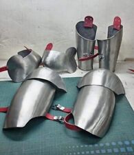 Medieval Complete Knight Arms Pauldrons Armour Set For Battle Full Wearable picture