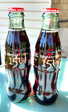 Pair of Ltd Edition 150th Kentucky Derby Coca-Cola 8oz Glass Bottles for Derby picture