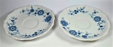 Lot of 2 Selmann Weiden West Germany Christina Porcelain Bavarian Blue Saucers picture