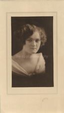 ANTIQUE PORTRAIT OF A WOMAN FROM BACK IN THE DAY Vintage FOUND PHOTO bw 05 1 XX picture