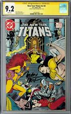 New Teen Titans v2 #8 CGC SS 9.2 (May 1985, DC) Signed by Marv Wolfman, Cyborg picture
