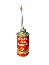 Vintage 1950’s Texaco Home Lubricant 3oz oil can picture