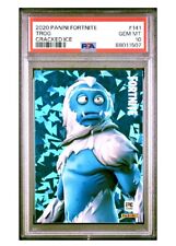 2020 Panini Fornite ENGLISH USA TROG EPIC OUTFIT #141 CRACKED ICE PSA 10 POP6🔥 picture