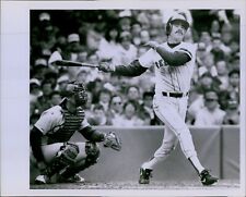 LG800 1990 Original Photo BILL BUCKNER Boston Red Sox Baseball Swinging Bat MLB picture