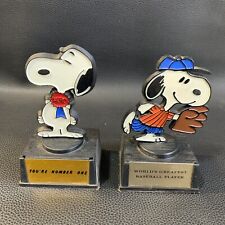 Vintage Aviva PEANUTS SNOOPY Trophy 1970, 1972 Greatest Baseball, You’re #1 picture