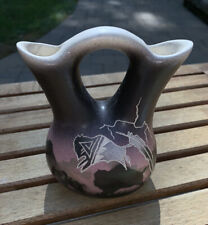 Hozoni NAVAJO Pottery Vase “Thunder Herd”  5” Rock NAV picture