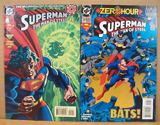 DC Comics ~Zero Hour/Beginning Of Tomorrow~Superman-The Man Of Steel #37, #0 ~NM picture
