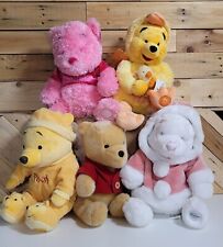 Lot- Winnie the Pooh Plush Disney Store (1) Exclusive Easter, Valentine's Jammie picture