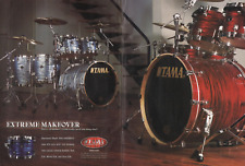 2004 2pg Print Ad of Tama Starclassic Maple EFX Drum Kit Red White & Blue Silk picture