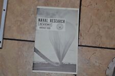 Naval Research Review August 1959 Navy picture