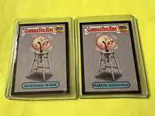 Garbage Pail Kids Marcel Masterpiece & Readymade Wade  8a&b GPK Topps 2015 Black picture