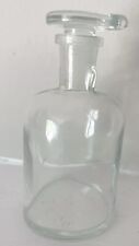 Antique T. C. W. Co. USA #17 Apothecary Clear Glass Bottle & Stopper 4