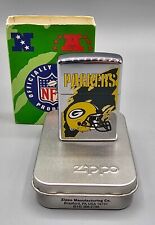 VINTAGE 1997 NFL Green Bay PACKERS Chrome Zippo Lighter #443 - NEW in PACKAGE  picture