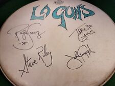 LA GUNS Band Member Autographed ROCKERS LUDWIG Drum Head 1998  picture