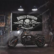 Harley Davidson Motorcycle 3x5 ft Flag Vintage Garden Garage Wall Sign Banner picture