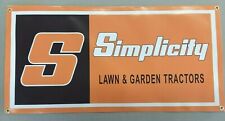 SIMPLICITY LAWN & GARDEN TRACTOR BANNER - 24” X 12” picture