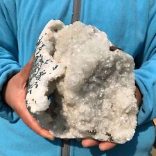 7 LB Natural White Calcite Quartz Crystal Cluster Mineral Specimen Healing picture