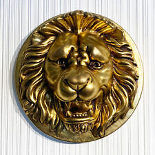LA GIOIA Vintage Venetian Lion Wall Hanging Plaque Gold Leaf Sculpture Art Mask picture