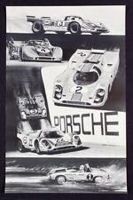 RARE+ 1971 Porsche Weltmeister Racing Poster 917K Le Mans Sebring Daytona 914-6 picture