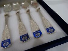 VINTAGE KOREAN DAEWOO SILVER SPOON SET AG 70% SEALED- NEW IN BOX picture