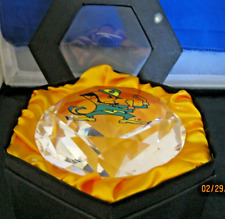 CRYSTAL DIAMOND NOTRE DAME FIGHTING IRISH PAPER WEIGHT picture