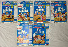 1990's-2000's Empty Rice Krispies 10OZ Cereal Boxes Lot of 6 SKU U199/237 picture