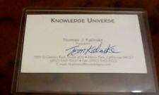 Tom Kalinske fmr CEO Mattel SEGA Matchbox signed autographed business card Sonic picture