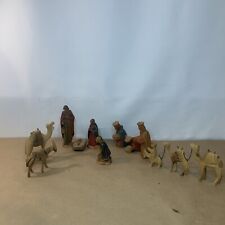 Joseph Strassle Luzern 12 Piece Hand Carved Nativity Set, Joseph, Mary, baby picture