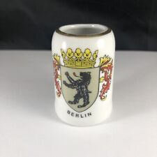 German Made Ceramic Stein, BERLIN Vintage Shot Glass Porcelain Collectible picture