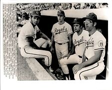 PF5 1972 AP Wire Photo KC ROYALS ALL-STARS AMOS OTIS COOKIE ROJAS LOU PINIELLA picture
