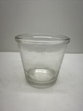 Vintage Hazel-Atlas Clear Glass Embossed-Measuring Egg-Beater CUP 2C 1PT 16oz picture