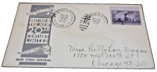SEPTEMBER 1948 NEW YORK CENTRAL NYC NEW 20th CENTURY LIMITED ENVELOPE CACHE H picture