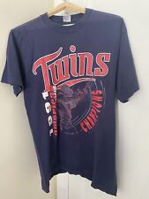 Vintage 1991 Minnesota Twins World Series American League Champions Sz L picture