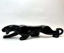 Vintage Haeger Black Panther Prawling Cat Ceramic 23