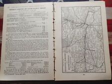 1902 Train Route Map + Report CINCINNATI HAMILTON & DAYTON RAILWAY Delphos Ohio picture