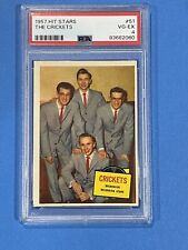 BUDDY HOLLY AND THE CRICKETS ROOKIE CARD PSA 4 1957 TOPPS HIT STARS #51 HOF 50s picture
